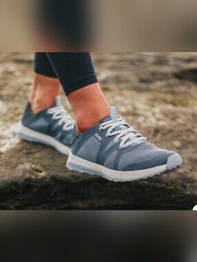 OluKai Huia Women's Slate Blue Lace-Up Athletic Shoes Sneakers 8.5